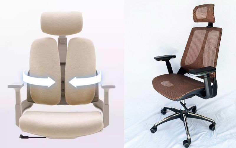 Tầm quan trọng của lưng ghế công thái học