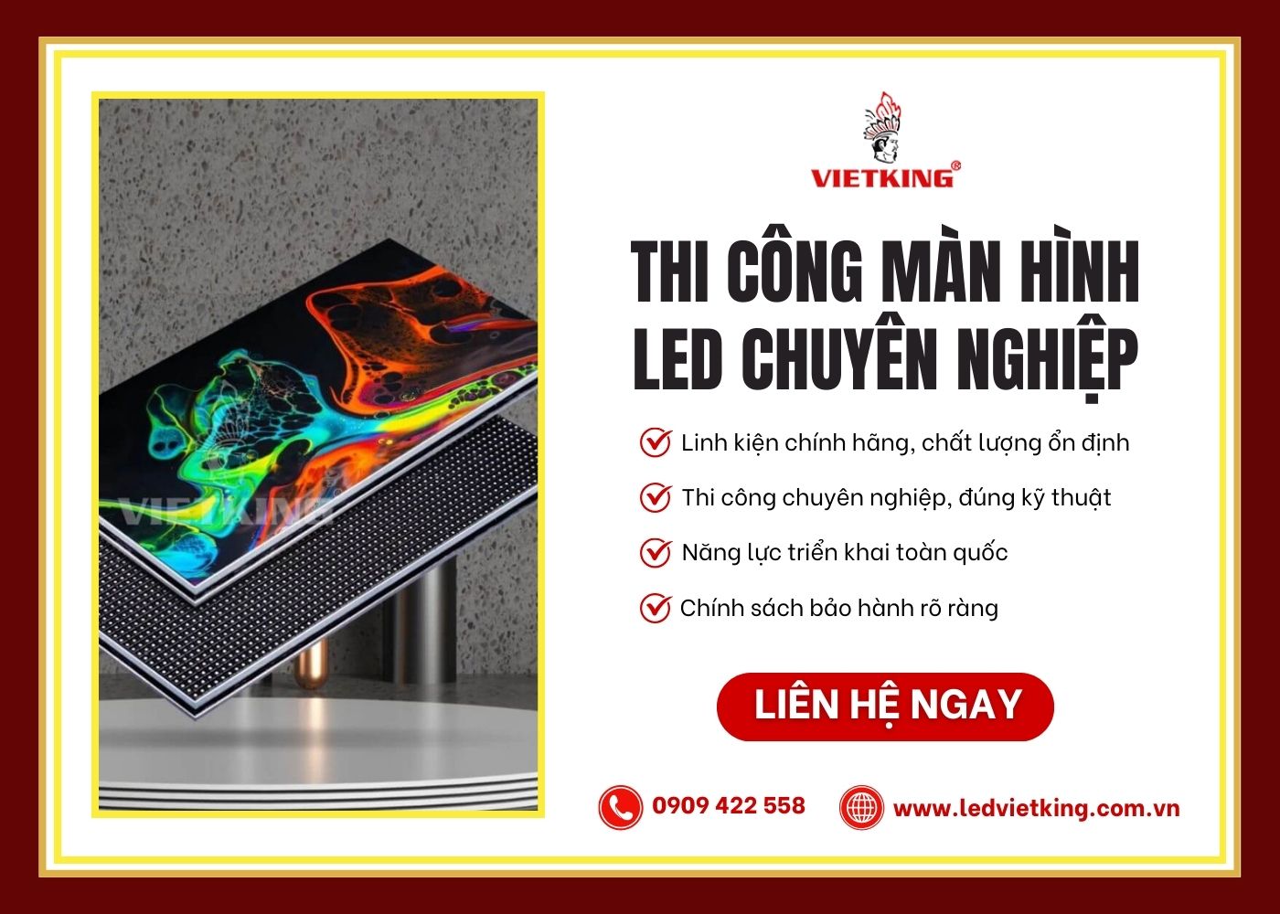 VIETKING - Đơn vị cung cấp và lắp đặt màn hình LED uy tín