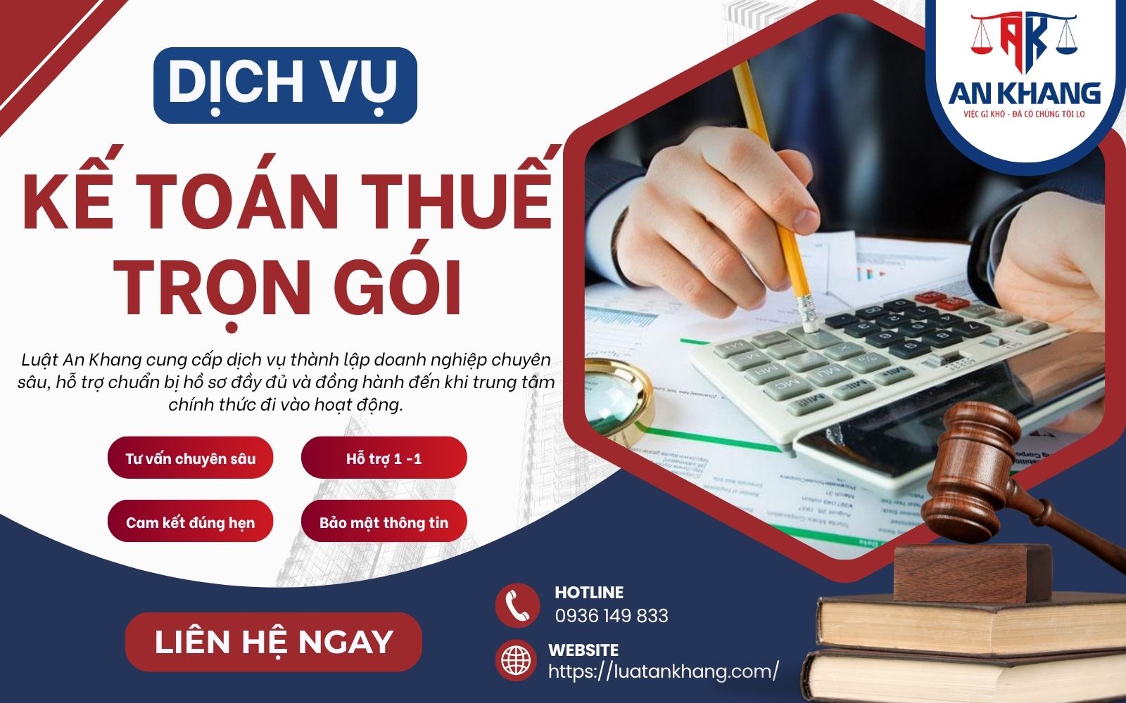 Dịch vụ kế toán uy tín và giá tốt tại Công ty Luật An Khang